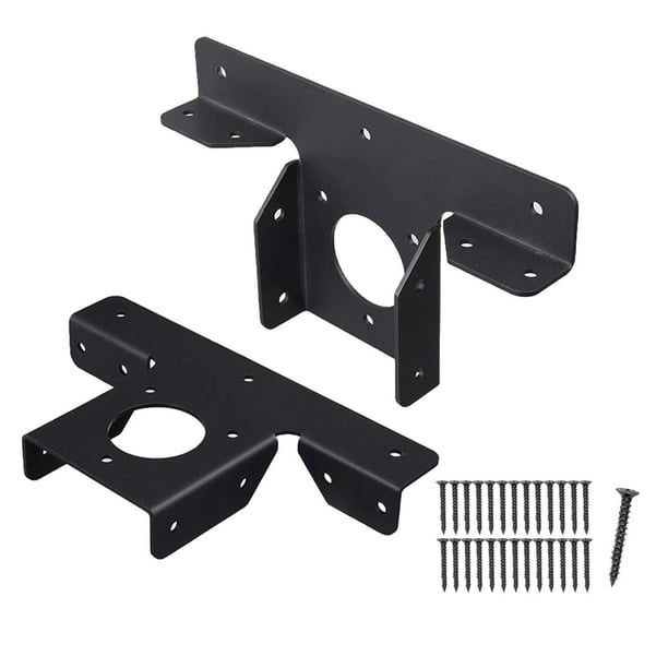 Soportes de pérgola de 2 piezas, refuerzo ajustable, soporte en forma de T, fácil instalación, accesorios de Gazebo resistentes de 3 vías