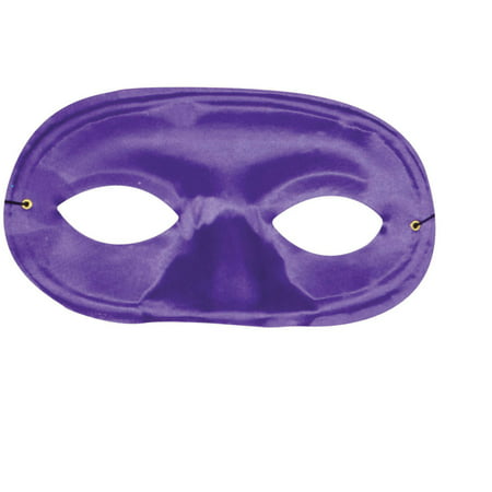 Purple Half Domino Mask Adult Halloween Accessory