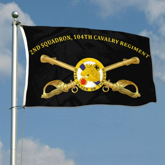 2nd Squadron, 104th Cavalry Regiment 28th Infantry Division US Army Flag 3x5Feet Outdoor Indoor Decoration Flag with Brass Grommets