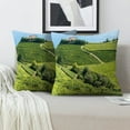thumbnail image 2 of LALILO Throw Pillow Covers And Wine Sea Spain Vineyard Country Cushion Cover 18" x 18", 2 Pack, 2 of 6