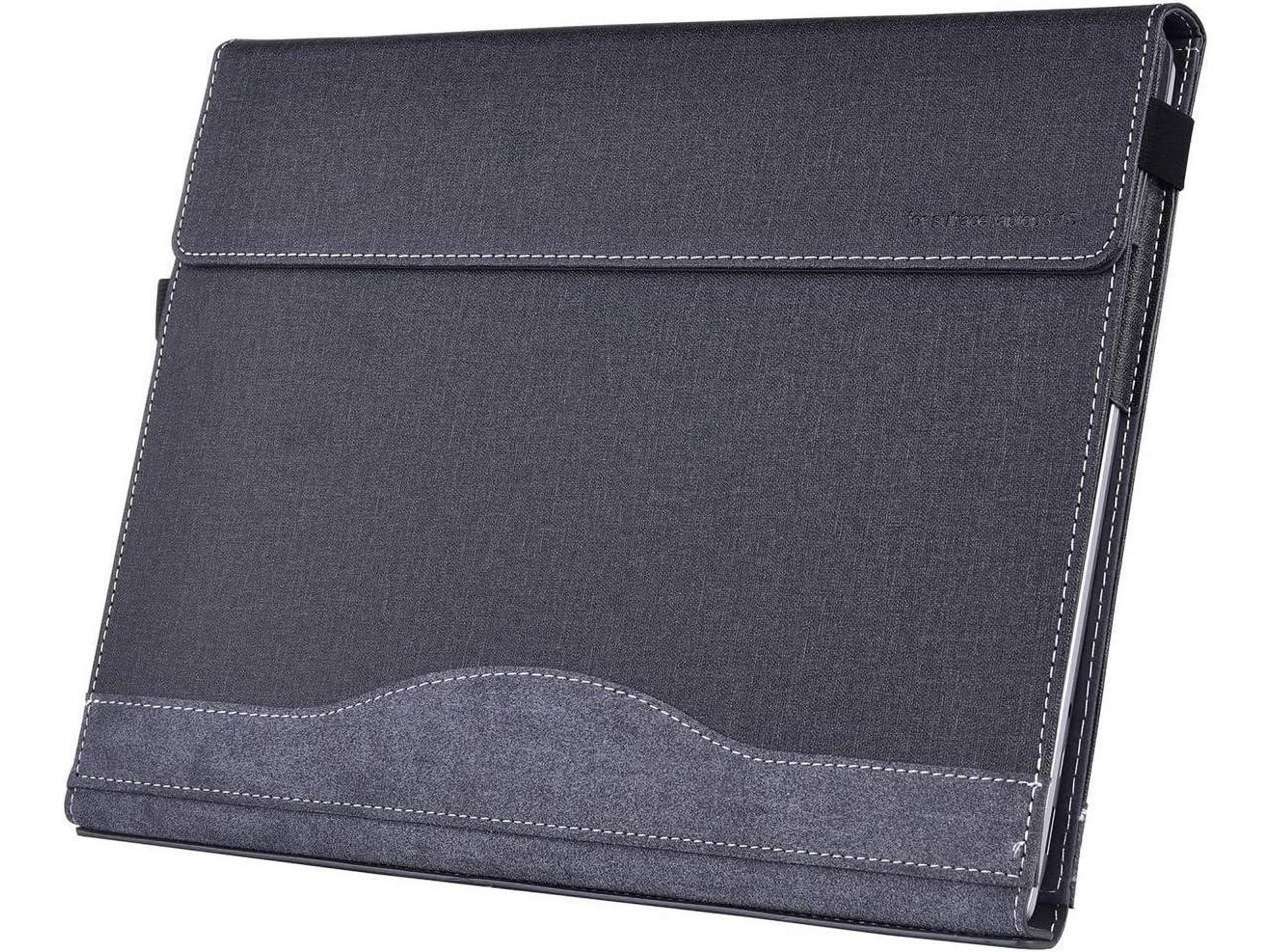 Laptop Case for Microsoft Surface Laptop 6 / Laptop 5 / Laptop 4 / Laptop 3 / Laptop 2 / Laptop 1 15 inch PU Leather Protective Cover with Pencil Holder