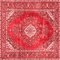 thumbnail image 1 of Ahgly Company Indoor Square Medallion Red Traditional Area Rugs, 8' Square, 1 of 4