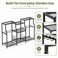 thumbnail image 5 of UNTIMATY Large Garden Tool Organizer with Shelves and Basket Heavy Duty Garden Tool Rack for Garage Shed and Yard Tool Storage, 5 of 10