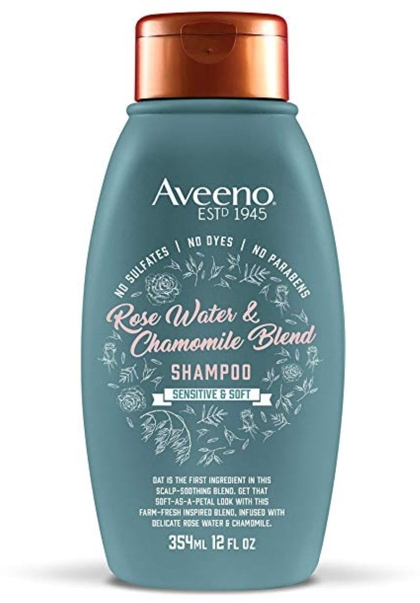 AVEENO Rosewater & Chamomile Blend Shampoo, 12 oz (Pack of 2)