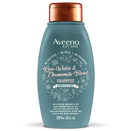 AVEENO Rosewater & Chamomile Blend Shampoo, 12 oz (Pack of 3)