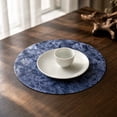 thumbnail image 5 of ShaoXinWan 38cm Round Embossed PVC Thermal Insulation Pad, Heat Resistant Oil Proof Table Mat, Protective Pad for Kitchen Dining Table Countertop, 5 of 5