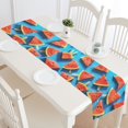 thumbnail image 1 of BSDHOME Watermelon Slice Popsicles Cotton Linen Table Runner 16x72 Inches, 1 of 5