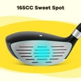 thumbnail image 5 of Costway Ultimate 165CC Junior #3 Fairway Wood for Kids with Fiberglass Shaft and Headcover Yellow, 5 of 10
