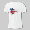 thumbnail image 7 of UAYOTSE Men American Flag Patriotic Eagle T Shirt 4th of July Skull Round Neck Short Sleeve,Sizes L, 7 of 7