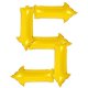 thumbnail image 1 of 5pcs Party Balloon Set Way Guiding Arrow Balloon Birthday Party Decoration Arrow Signs Balloon, 1 of 3