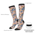 thumbnail image 5 of Picia Women Crew Soft Moisture-wicking Socks Lilies Flowers Pattern Design Cotton Socks, One Size fit All, 5 of 9