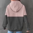 thumbnail image 4 of ShomPort Women's Color Block Hoodies Casual Fall Long Sleeve Sweatshirt with Front Pocket, 4 of 6