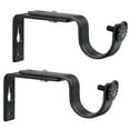 thumbnail image 1 of MasteelfCA VORCOOL 2 Pcs Support de Tringle à Rideau Réglable avec Vis Support de Tringle à Rideau Mural pour Tringle de 15-22mm (Noir), 1 of 8