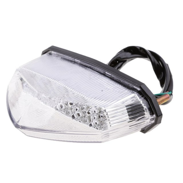 koolsoo Universal 10 LEDs Motorcycle ATV Dirt Bike Brake Stop Running Tail Light 12V