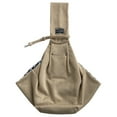 thumbnail image 2 of Comfortable Pet Bag Cats Cros Rabbit Dogs Carrier for Camping Khaki, 2 of 7