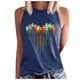 thumbnail image 1 of Tops casuales sexys de verano sin mangas para mujer Tops de chaleco sin mangas con estampado de cuello redondo regular Fridja  gh5069, 1 of 5