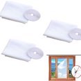 thumbnail image 1 of SHENMO 3 Pack (White, 1.5 x 2m) Mosquito Net Window DIY Self Adhesive Insect Mesh Curtain 51 x 59 Inches with 3 Rolls of Hook Adhesive Tape, Suitable for Multiple Windows, Insect Screen, 1 of 5