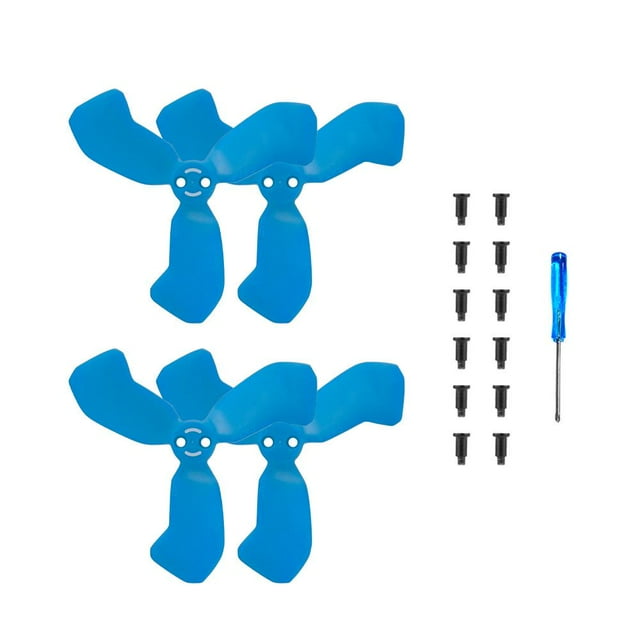 4Pcs Propellers for NEO 2, Drone Replacement Plastic Propeller Blades, Lightweight Low-Noise PC Drone Replacement Kit with 4 Propellers Screws Screwdriver