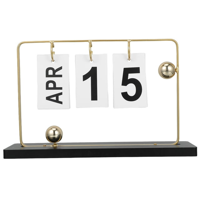 CHICHUMID 1 Set Perpetual Daily Flip Calendar For Kitchen Decor Home Use Adults