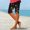Multicolor#6, variant on LEBONYARD Womens Summer Shorts with Pockets,Women's Summer High Waisted Printing Capris Matching Slim Fitting Yoga Gym Pants Multicolor S