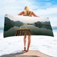thumbnail image 6 of Fwttom Microfiber Beach Towel, Colorful Fast Drying Sand Free Beach Towels Oversized, Super Lightweight Bath Towels for Swimming Pool, Camping Essentials and Beach Essentials, 6 of 6
