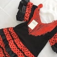 thumbnail image 4 of Vestido para niñas, hermoso disfraz de bailarina de Flamenco español, traje de baile para actuaciones de abril de Sevilla para niños, 4 of 5