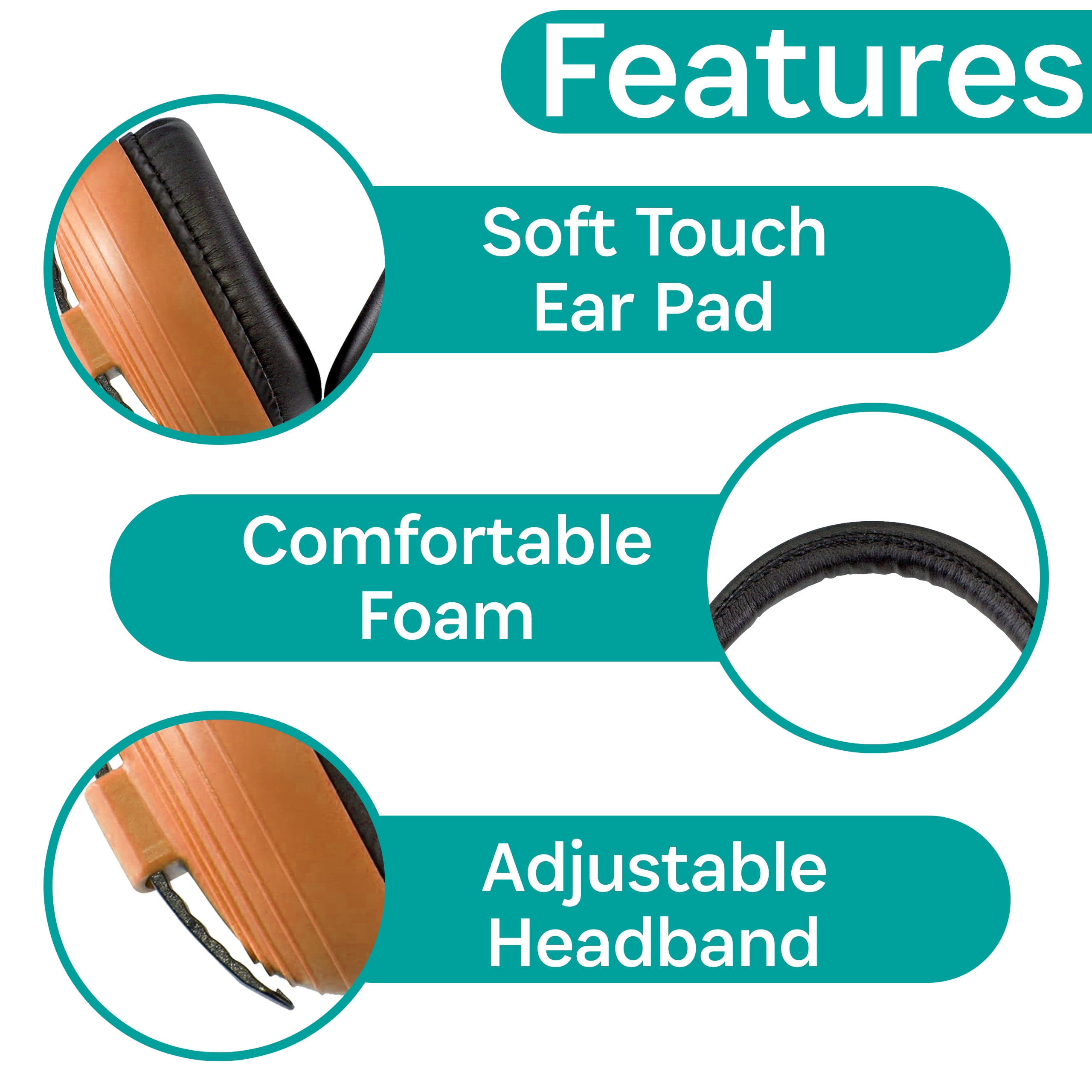 KidCo Whispears S831 Orange- Baby Ear Protection Headphones, Noise Cancelling Ear Muffs for Babies, Toddlers, & Infants