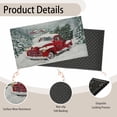 thumbnail image 4 of Christmas Entrance Door Mat, Red Truck Snowy Trees Christmas Decor Welcome Doormat, Non-Slip Carpet Rugs Floor Mat Decorative for Home/Bathroom/Kitchen/Indoor 17"x30", 4 of 6