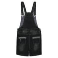 thumbnail image 2 of KIDSCOOL SPACE Girls Shorts,Little Girls Stretchy Denim Ripped Summer Shortalls,Black,7-8 Years, 2 of 6