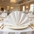 thumbnail image 2 of REGALWOVEN 6 Pack Cloth Napkins, Cotton Reusable with Tassel Table Dinner Napkins for Restaurant, Weddings, Events, and Parties White 18x18inch, 2 of 6