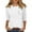 White, variant on Seductiva Women's Classic-Fit 3/4 Sleeve 3/4 Length Sleeve Women Tops Casual Loose Fit Crew Neck T Shirts Cute Solid Three Quarter Length Tunic Tops Tees Slim Fit Blouses Tops Loose Tees