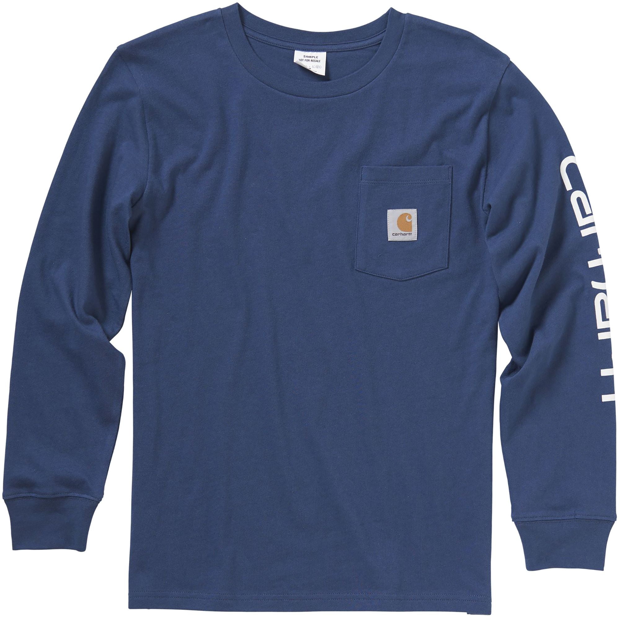 Carhartt Boys' Long Sleeve Pocket Logo T-Shirt - Walmart.com - Walmart.com