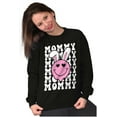 thumbnail image 4 of Easter Bunny Mommy Heart Eyes Smile Women Crewneck Sweatshirt Brisco Brands S, 4 of 5