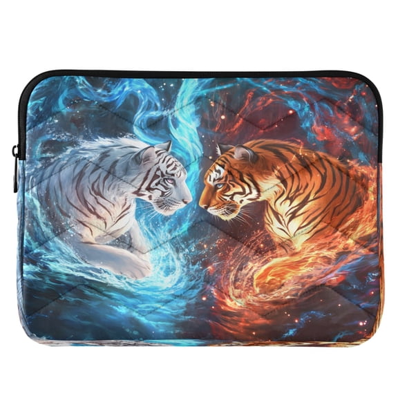 ALAZA Tigers with Water Fire Pattern Laptop Sleeve Case for 13-14 Inch Computer Cover Bag Medium
