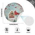 thumbnail image 2 of Ryvnso Cardinal Bird Christmas Round Plate Mats Dining Table Placemat Set of 4 for Holiday Decoration, 2 of 7