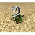 thumbnail image 6 of Moldavite Rough Ring, Natural Gemstone Ring, 6 of 9