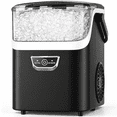 thumbnail image 4 of Snowyermine Nugget Ice Maker Countertop with Handle, 35lbs/Day Portable Pebble Ice Machine, Chewable Sonic Ice Ready in 5 Mins, Anti-Fingerprint Matte Self-Cleaning Ice Maker for Home, Kitchen, Party, 4 of 12