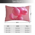 thumbnail image 2 of Balery Pink Balloon Puppy Art Funda de Cojín Estampada, Regalos para Mujeres, Regalos de Amor para Ella, Regalos para Novia o Esposa, Funda de Almohada-16"x24", 2 of 6
