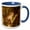 Blue/White, variant on 3drose, Capuchin Monkey, Puerto Misahualli, Ecuador - Sa07 Pox1099 - Pete Oxford, 15oz Mug