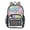 Watercolor Rainbow Flowers, variant on PVC Transparent Backpacks Clear Backpack for Travel and Outings Vintage Pastel Colors Floral