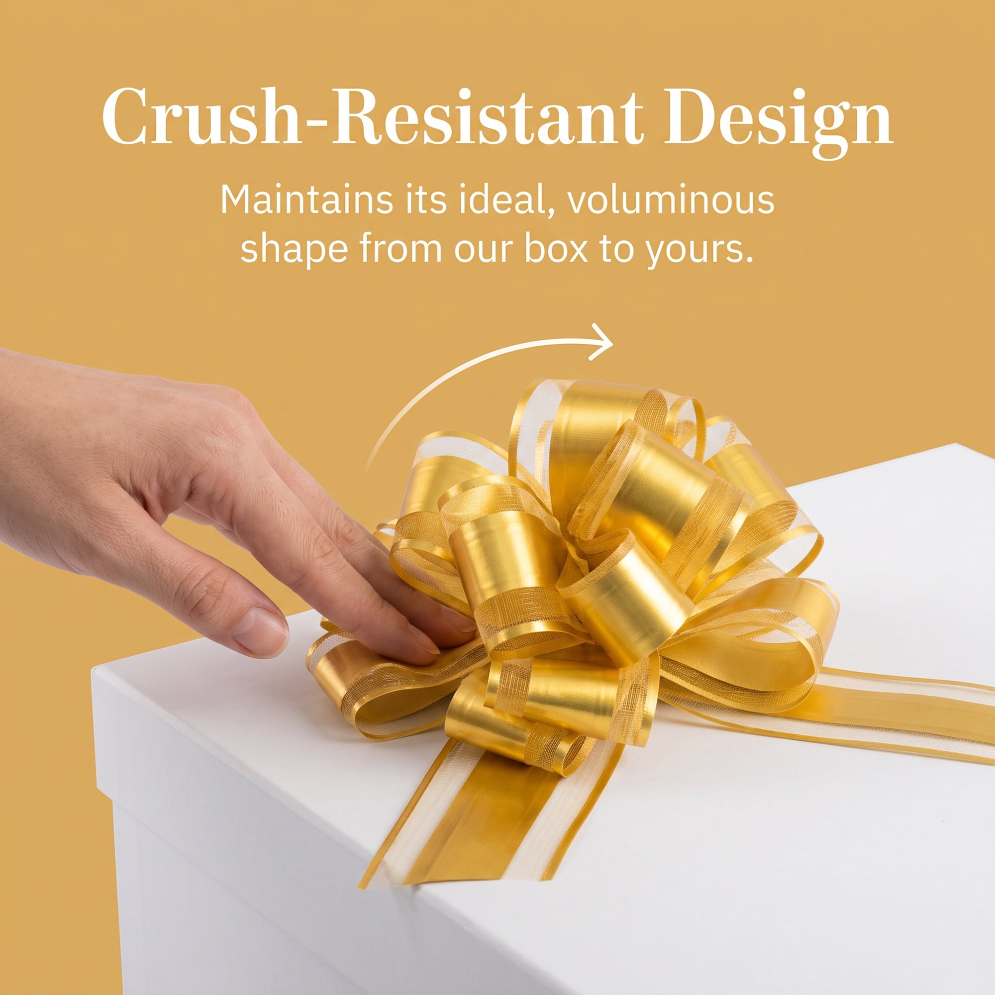 Unique Bargains Elegant Multi-Layered Star Bows for Gift Wrapping and Decoration Gold
