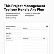 BestSelf Co. Project Action Pad - Project Planner Notebook
