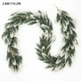 thumbnail image 1 of Pine Garland—Christmas Decoration Soft Glue Two-Color Needles Simulation Rattan Wall Hanging—Living Room Decor, 1 of 8
