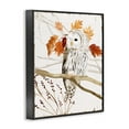 thumbnail image 3 of Stupell Industries Owl In Fall Forest Animal Watercolor Painting Black Framed Wall Art, 24 x 30, byVictoria Borges, 3 of 9