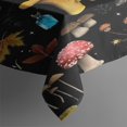 thumbnail image 3 of Red Mushroom Leaf Black Pattern Rectangle Tablecloth 60"x84",Waterproof Polyester Rectangle Table Cloth, Wipeable Spillproof Polyester Tablecloth for Dining, Camping, Indoor and Outdoor, 3 of 5