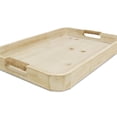 thumbnail image 4 of Natural White Curved Wood Tray, 4 of 4