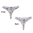 thumbnail image 3 of Fotbe I Love USA Tanga Sin Costuras para Mujer con Estampado – Panties Invisibles, Transpirables y Cómodos para Uso Diario-3X-Large, 3 of 6
