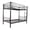 Black, variant on IVV Twin over Twin Steel Bunk Bed Frame with Reversible Left/Right Ladder, 13" Safety Guardrail, Metal Slats Support, No Box Spring Needed, Under-Bed Storage Space, White