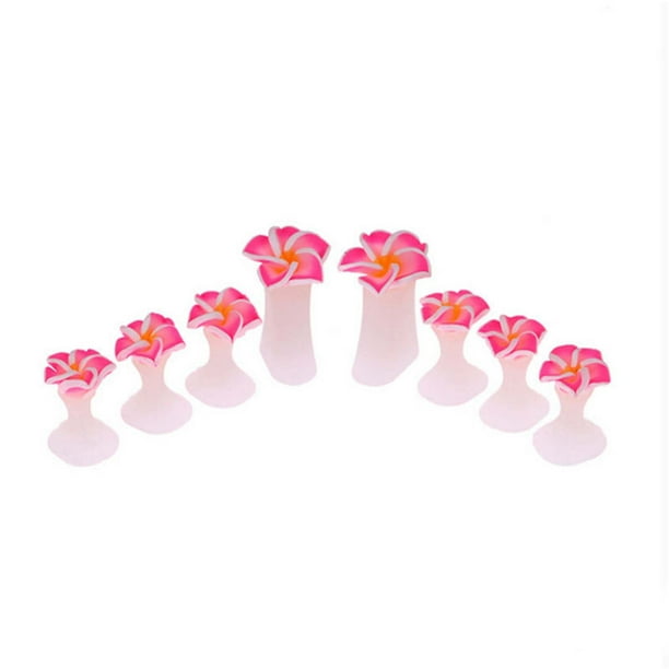 Separador de dedos de flores, separador de dedos para mujeres, manicura, pedicura, arte de uñas, separador de dedos