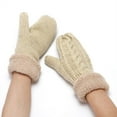 thumbnail image 3 of Dalrosia Women Winter Gloves Wool Mittens Warm Lining Cozy Knit Thick Gloves Warm Gloves for Cold Weather, 3 of 8